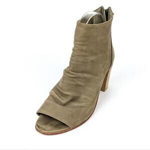 Free People Womens Shoes Clearwater Tan Heel Peep Toe Bootie Size 8
